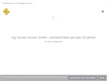 Tablet Screenshot of gruener.com